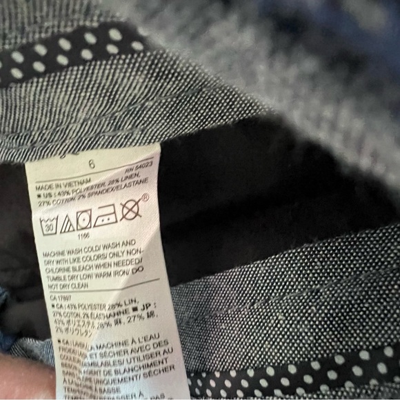 Banana Republic Belted Waist Cotton Shorts Size 6 - Picture 3 of 8